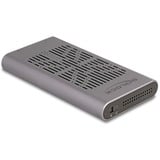 DeLOCK Custodia USB esterna 20 Gbps per 2 x M.2 NVMe PCIe SSD, Disk enclosure grigio