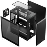 DeepCool MACUBE 110 Midi Tower Nero Nero, Midi Tower, PC, Nero, micro ATX, Mini-ITX, Acrilonitrile butadiene stirene (ABS), SPCC, Vetro temperato, Giocare