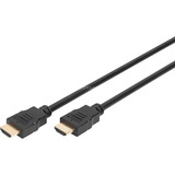 Digitus Cavo HDMI ad alta velocità con Ethernet, tipo A Nero