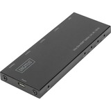 Digitus Ultra Slim HDMI Splitter, 1x4, 4K / 60 Hz, Splitter HDMI Nero