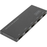 Digitus Ultra Slim HDMI Splitter, 1x4, 4K / 60 Hz, Splitter HDMI Nero