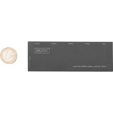 Digitus Ultra Slim HDMI Splitter, 1x4, 4K / 60 Hz, Splitter HDMI Nero