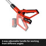 EINHELL Utensile Multifunzionale tagliasiepi a batteria Einhell  GE-HC 18 Li T, Potatore rosso, Tagliasiepi a batteria, Litio, Doppia lama, 40 cm, 1,6 cm, Batteria e caricabatteria non inclusi