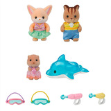 EPOCH Sylvanian Families - Amici dell'asilo avventura "Divertimento in piscina", Giochi di costruzione 