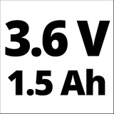 Einhell GC-CG 3.6 Li WT cesoia per erba cordless 7 cm 3,6 V Ioni di Litio Alluminio, Nero, Rosso rosso/Nero, 7 cm, 10 cm, 8 ml, 8 mm, Alluminio, Nero, Rosso, Ioni di Litio