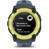 Garmin Instinct E, Smartwatch grigio scuro/Limone verde