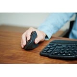 Kensington Mouse ricaricabile Pro Fit Ergo MY630 EQ Nero, Mano destra, Design verticale, RF Wireless + Bluetooth + USB Type-A, 2400 DPI, Nero