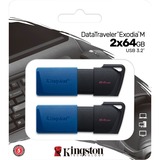 Kingston DTXM/64GB-2P blu/Nero