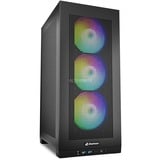 Sharkoon REBEL C20 ITX RGB, Chassis Tower Nero