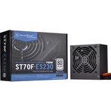 SilverStone ST70F-ES230 alimentatore per computer 700 W 20+4 pin ATX ATX Nero, Alimentatore PC Nero, 700 W, 180 - 264 V, 47 - 63 Hz, 5 A, Attivo, 130 W