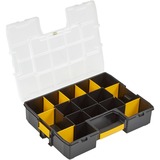 Stanley CUBIX Borsa porta attrezzi Organizer Sort Master Nero/Giallo, Scatola per minuteria, Nero, Trasparente, Giallo, 90 mm, 430 mm, 330 mm