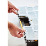 Stanley CUBIX Borsa porta attrezzi Organizer Sort Master Nero/Giallo, Scatola per minuteria, Nero, Trasparente, Giallo, 90 mm, 430 mm, 330 mm