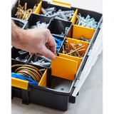 Stanley CUBIX Borsa porta attrezzi Organizer Sort Master Nero/Giallo, Scatola per minuteria, Nero, Trasparente, Giallo, 90 mm, 430 mm, 330 mm