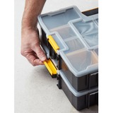 Stanley CUBIX Borsa porta attrezzi Organizer Sort Master Nero/Giallo, Scatola per minuteria, Nero, Trasparente, Giallo, 90 mm, 430 mm, 330 mm