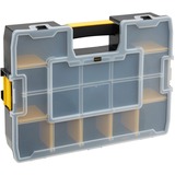 Stanley CUBIX Borsa porta attrezzi Organizer Sort Master Nero/Giallo, Scatola per minuteria, Nero, Trasparente, Giallo, 90 mm, 430 mm, 330 mm