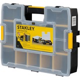 Stanley CUBIX Borsa porta attrezzi Organizer Sort Master Nero/Giallo, Scatola per minuteria, Nero, Trasparente, Giallo, 90 mm, 430 mm, 330 mm