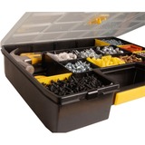 Stanley CUBIX Borsa porta attrezzi Organizer Sort Master Nero/Giallo, Scatola per minuteria, Nero, Trasparente, Giallo, 90 mm, 430 mm, 330 mm