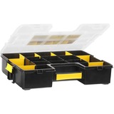 Stanley CUBIX Borsa porta attrezzi Organizer Sort Master, Cassetta portautensili Nero/Giallo, Scatola per minuteria, Nero, Trasparente, Giallo, 90 mm, 430 mm, 330 mm