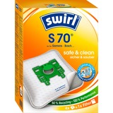 Swirl S 70 Sacchetto per la polvere, Sacchetti per aspirapolvere Sacchetto per la polvere, Bianco, 4 pz