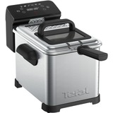Tefal Family Pro FR507D Singolo 4 L Indipendente 2400 W Friggitrice Acciaio inox accaio/Nero, Friggitrice, 4 L, 1,3 kg, 4 L, Metallo, 130 °C