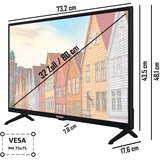 Telefunken XF32SN550SD, Televisore LED Nero