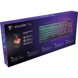 Turtle Beach Vulcan TKL tastiera Gaming USB QWERTZ Tedesco Nero, Tastiera da gioco Nero, Cablato, USB, Interruttore a chiave meccanica, QWERTZ, LED RGB, Nero