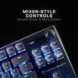 Turtle Beach Vulcan TKL tastiera Gaming USB QWERTZ Tedesco Nero, Tastiera da gioco Nero, Cablato, USB, Interruttore a chiave meccanica, QWERTZ, LED RGB, Nero