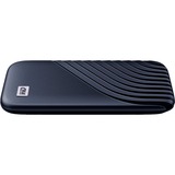 WD My Passport 2000 GB Blu blu, 2000 GB, USB tipo-C, 3.2 Gen 2 (3.1 Gen 2), 1050 MB/s, Protezione della password, Blu