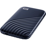 WD My Passport 2000 GB Blu, Disco a stato solido blu, 2000 GB, USB tipo-C, 3.2 Gen 2 (3.1 Gen 2), 1050 MB/s, Protezione della password, Blu