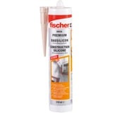 fischer Silicone da costruzione DBSA SLG 310ml grigio ardesia, Sigillante grigio