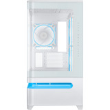 ASUS PRIME AP202 ARGB Midi Tower Bianco, Chassis Tower bianco, Midi Tower, PC, Bianco, micro ATX, Mini-ITX, Multi, 17,5 cm