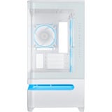 ASUS PRIME AP202 ARGB Mini Tower Bianco, Chassis Tower bianco, Mini Tower, PC, Bianco, micro ATX, Mini-ITX, Metallo, Gaming