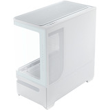 ASUS PRIME AP202 ARGB Mini Tower Bianco, Chassis Tower bianco, Mini Tower, PC, Bianco, micro ATX, Mini-ITX, Metallo, Gaming