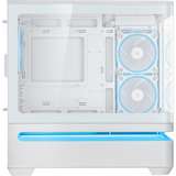 ASUS PRIME AP202 ARGB Mini Tower Bianco, Chassis Tower bianco, Mini Tower, PC, Bianco, micro ATX, Mini-ITX, Metallo, Gaming