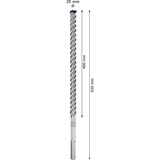 Bosch Expert Punta per martelli SDS Max-8X, Trapano Martello perforatore, Hammer drill bit, 2,5 cm, 520 mm, Cemento, Pietra, 40 cm