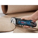 Bosch GUS 10,8 V-LI Professional , Forbici elettroniche blu, senza batteria, senza caricabatterie.