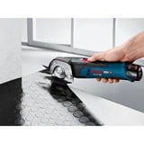 Bosch GUS 10,8 V-LI Professional , Forbici elettroniche blu, senza batteria, senza caricabatterie.