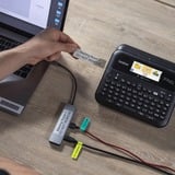 Brother PT-D610BTVP stampante per etichette (CD) Trasferimento termico 180 x 360 DPI 30 mm/s Con cavo e senza cavo TZe Bluetooth, Stampa etichette Nero, TZe, Trasferimento termico, 180 x 360 DPI, 30 mm/s, Con cavo e senza cavo, Nero