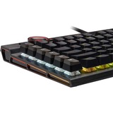 Corsair K100 RGB Optical-Mechanical Gaming tastiera USB QWERTZ Tedesco Nero Nero, Full-size (100%), USB, Interruttore a chiave opto-meccanico, QWERTZ, LED RGB, Nero