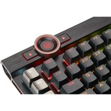 Corsair K100 RGB Optical-Mechanical Gaming tastiera USB QWERTZ Tedesco Nero Nero, Full-size (100%), USB, Interruttore a chiave opto-meccanico, QWERTZ, LED RGB, Nero