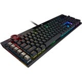 Corsair K100 RGB Optical-Mechanical Gaming tastiera USB QWERTZ Tedesco Nero Nero, Full-size (100%), USB, Interruttore a chiave opto-meccanico, QWERTZ, LED RGB, Nero