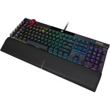 Corsair K100 RGB Optical-Mechanical Gaming tastiera USB QWERTZ Tedesco Nero Nero, Full-size (100%), USB, Interruttore a chiave opto-meccanico, QWERTZ, LED RGB, Nero