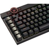 Corsair K100 RGB Optical-Mechanical Gaming tastiera USB QWERTZ Tedesco Nero, Tastiera da gioco Nero, Full-size (100%), USB, Interruttore a chiave opto-meccanico, QWERTZ, LED RGB, Nero