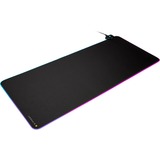 Corsair MM700 RGB Tappetino per mouse per gioco da computer Nero Nero, Nero, Monocromatico, Gomma, Alimentazione USB, Barra appoggiaferro antiscivolo, Tappetino per mouse per gioco da computer