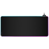 Corsair MM700 RGB Tappetino per mouse per gioco da computer Nero Nero, Nero, Monocromatico, Gomma, Alimentazione USB, Barra appoggiaferro antiscivolo, Tappetino per mouse per gioco da computer