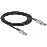DeLOCK 2m, Mini SAS HD SFF-8644 - Mini SAS SFF-8088 Nero, Adattatore Nero, Mini SAS HD SFF-8644 - Mini SAS SFF-8088, 2 m, Mini SAS HD SFF-8644, Mini SAS SFF-8088, Maschio/Maschio, Nero