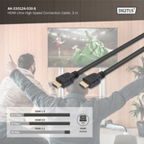 Digitus AK-330124-030-S, Cavo Nero