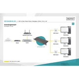 Digitus Pannello patch slim CAT 6A, classe EA, 8 porte, Patch Panel Nero