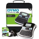 Dymo LabelManager ™ 210D QWERTZ Kitcase, Stampa etichette Nero/Argento, QWERTZ, Trasferimento termico, 180 x 180 DPI, 12 mm/s, Nero, Grigio