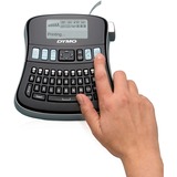 Dymo LabelManager ™ 210D QWERTZ Kitcase, Stampa etichette Nero/Argento, QWERTZ, Trasferimento termico, 180 x 180 DPI, 12 mm/s, Nero, Grigio